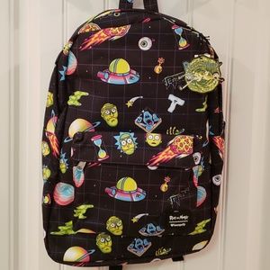 Rick and Morty Loungefly Backpack and Pencil Bag